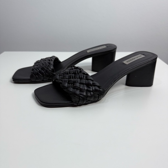 Steve Madden Black Braided Women's Sandals - Picture 4 of 12